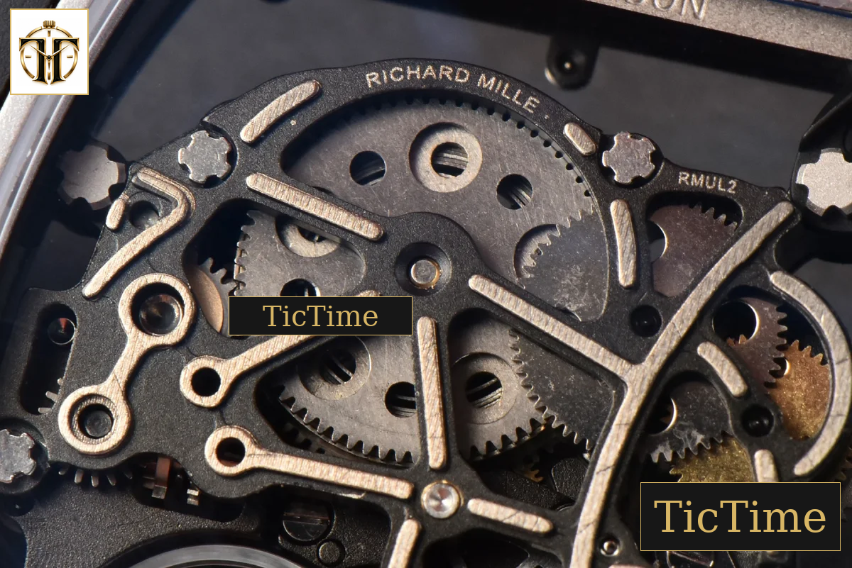 RM055 42.7mm BBRF Black Ceramic Black Skeleton Dial White Rubber Strap RMUL2 — foto 22