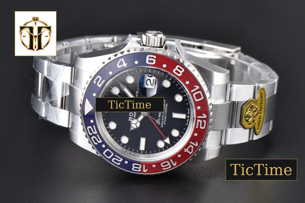 GMT Master BLRO Pepsi (weighted version only in pepsi blue dial oyster bracelet)) 126710 Gold Factory — foto 44