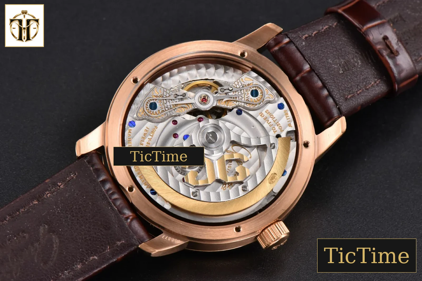 Panomatic Lunar 40mm APSF RG White Dial Brown Leather Strap A23J — foto 19