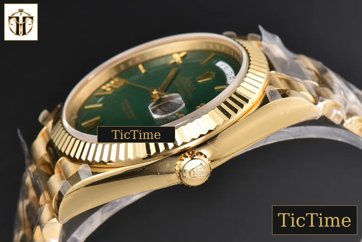 DayDate 904L 40mm BPF YG Green Dial YG Bracelet A2813 — foto 11