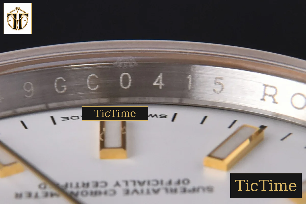 DateJust 904L 36mm GMF YG/SS Fluted Bezel White Dial Lume Marker Jubilee Bracelet VR3235 — foto 12