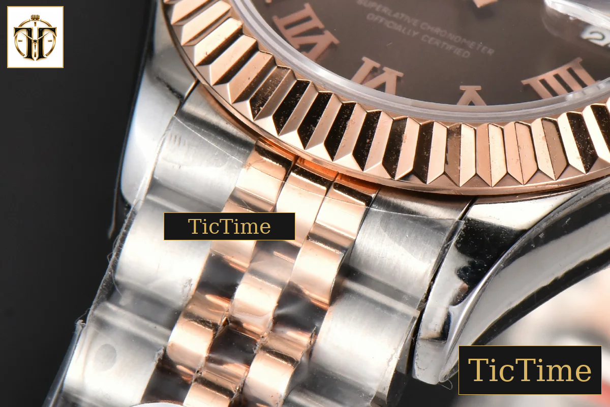 DateJust Ladies 28mm WF RG/SS Brown Dial Roma Marker Jubilee Bracelet A2236 — foto 12