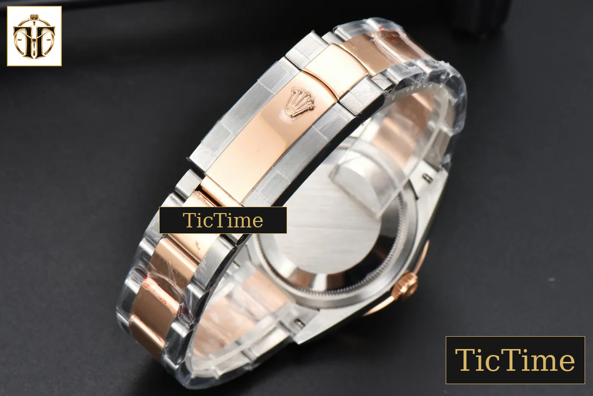 DateJust 36mm BPF RG/SS Fluted Bezel Silver Motif Dial Oyster Bracelet A2824 — foto 20