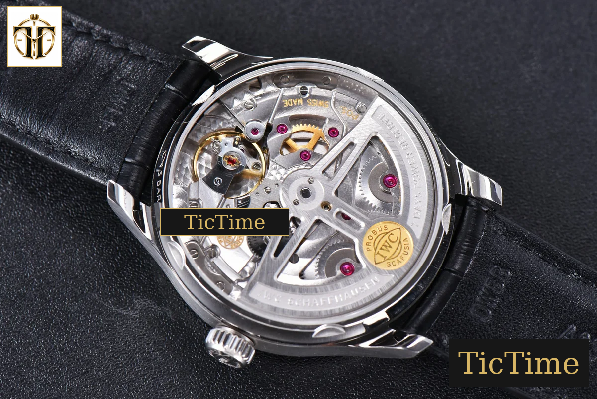 Portuguese PR IW500104 42mm ZF White Dial Black Leather Strap A51011 — foto 18