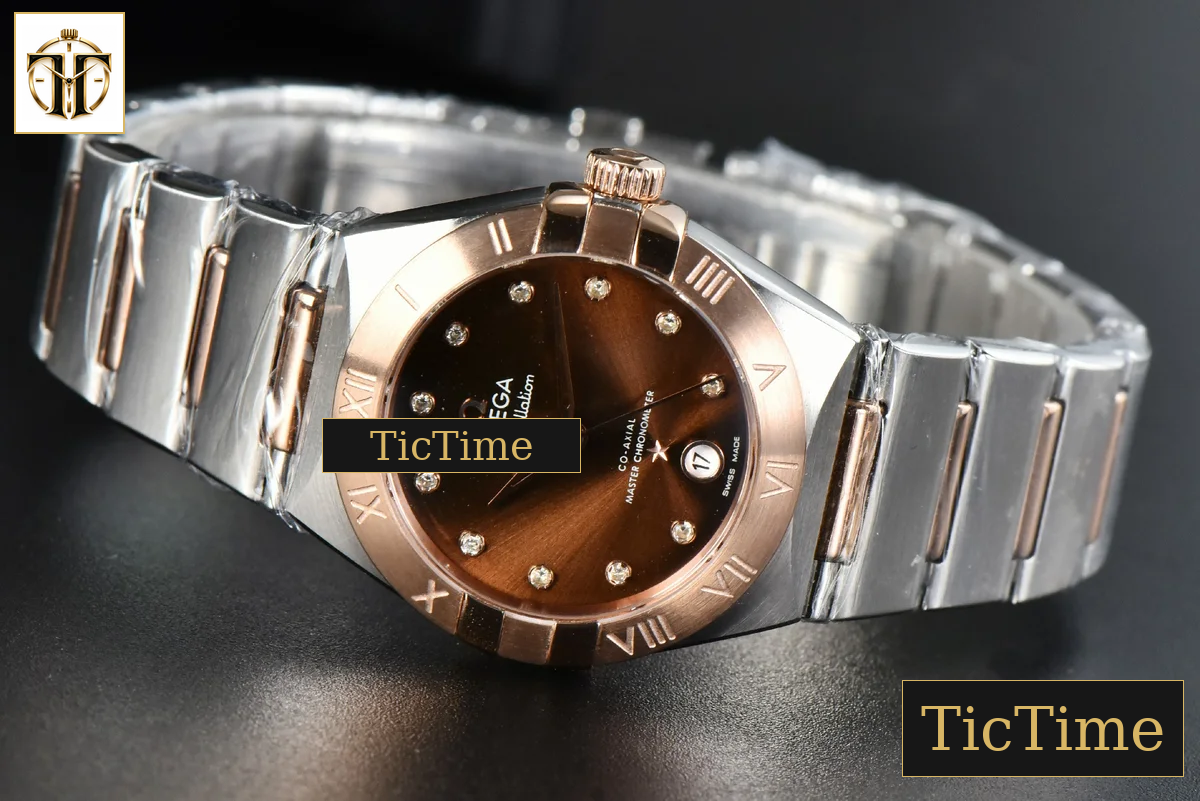 Constellation 29mm TWSF RG Brown Dial RG/SS Bracelet A8700 — foto 11