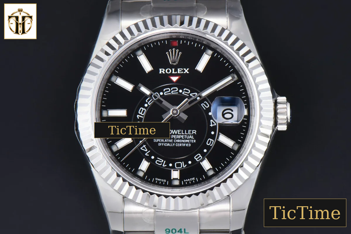 Sky-Dweller 904L 326934 42mm ZF Black Dial SS Bracelet A2824 — foto 2