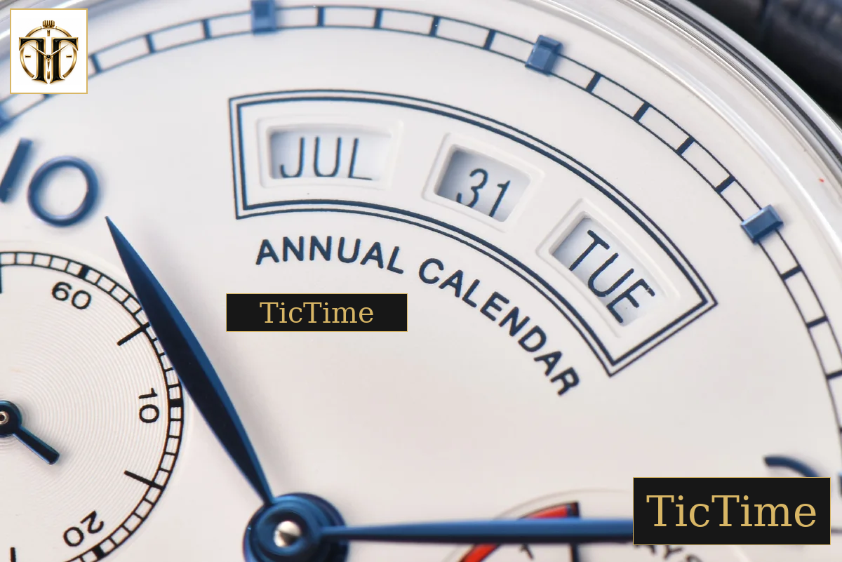 Portuguese PR Annual Calendar IW503502 44mm ZF White Dial Blue Leather Strap A5280 — foto 4
