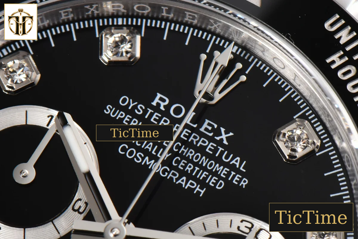 Daytona Blac Dial 116519 40mm BTF Diamond Marker Oysterflex Strap SA4130 — foto 5