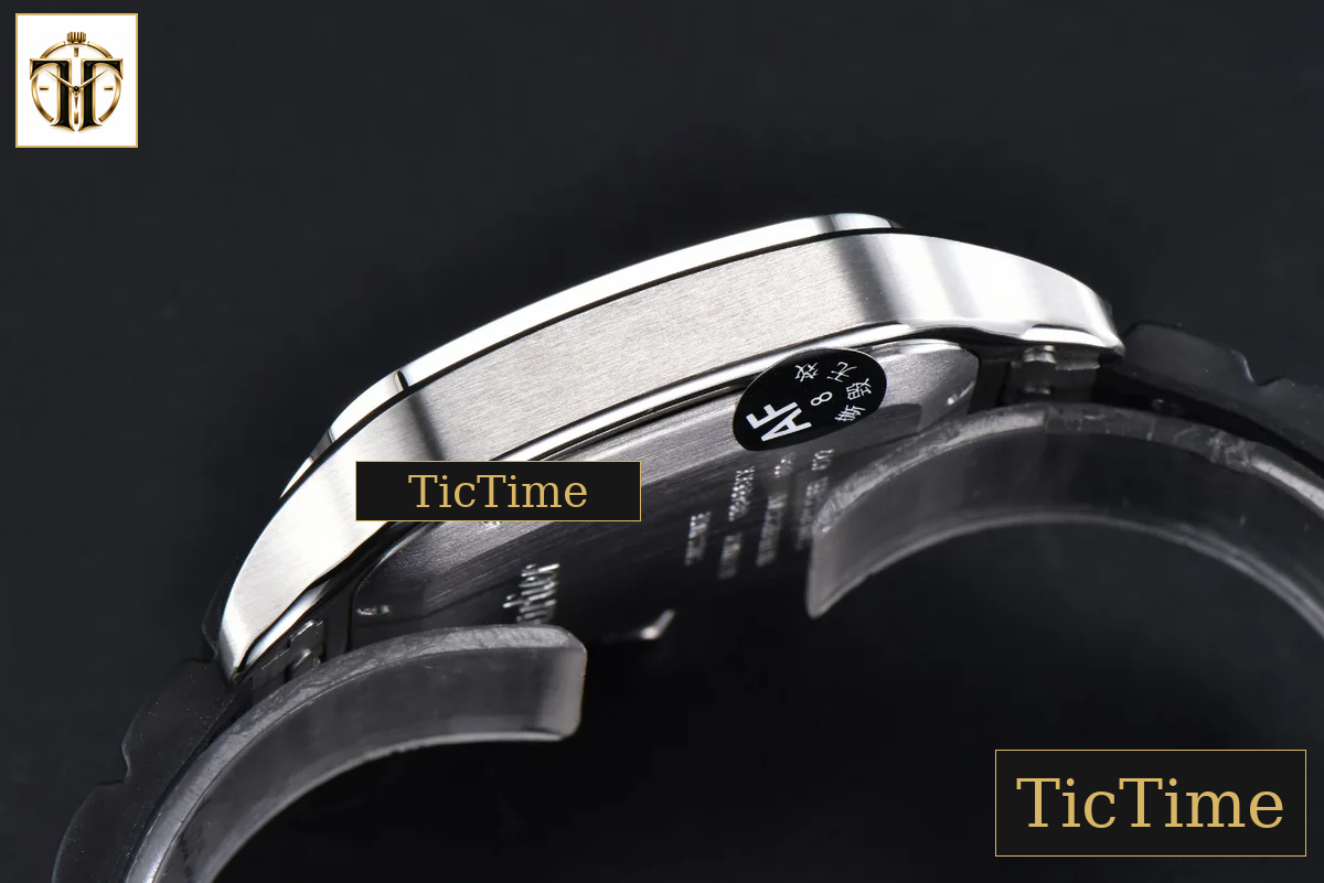 Santos de Cartier Large 40mm AF SS White Dial Black Rubber Strap Miyota 9015 — foto 13