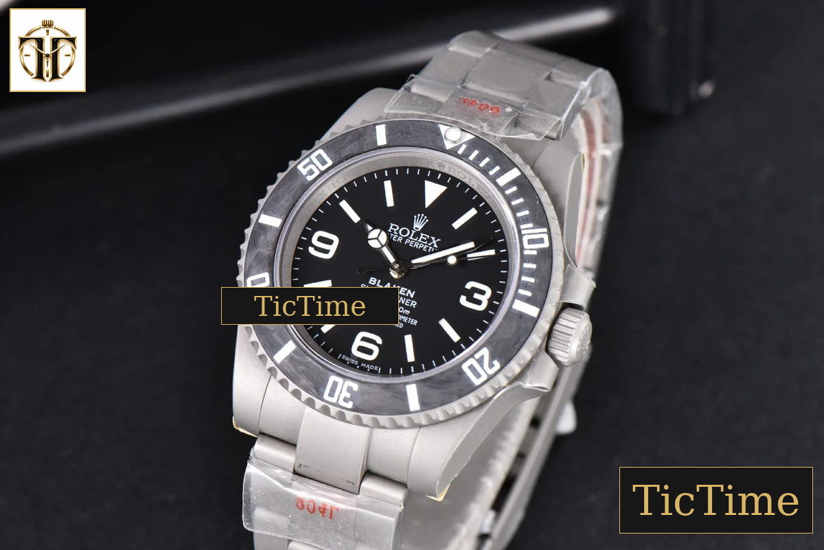 Submariner DIW Sandblasted 40mm VSF Black Carbon Dial SS Bracelet VS3135 — foto 5