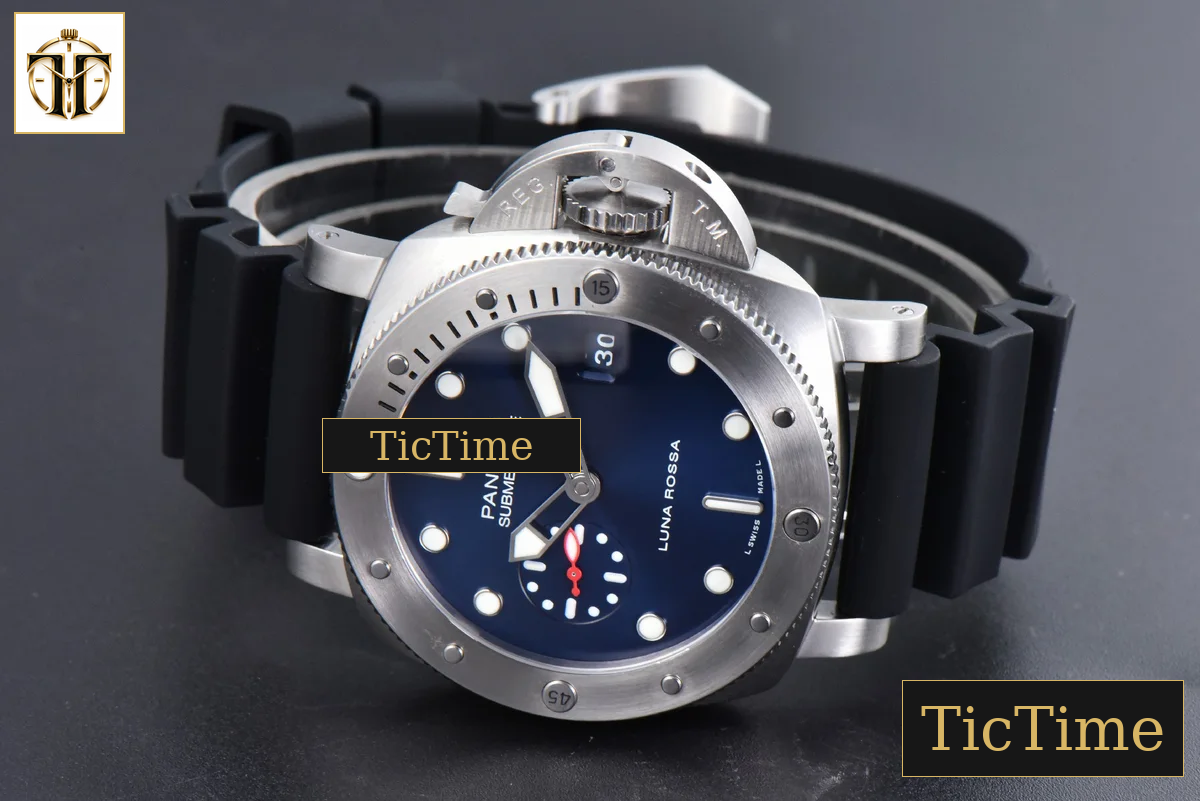 Submersible Quaranta PAM1391 44mm TTF Blue Dial Rubber Strap P9010 — foto 14
