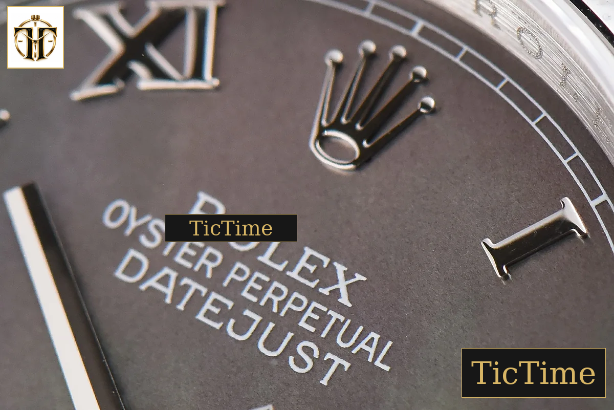 DateJust 36mm GMF SS Smooth Bezel Gray MOP Dial Roma Marker Oyster Bracelet VR3235 — foto 5