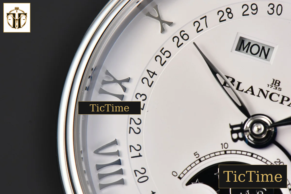 Villeret Complicated Function 6654 40mm OMF White Dial Black Leather Strap V3 A6654 — foto 6