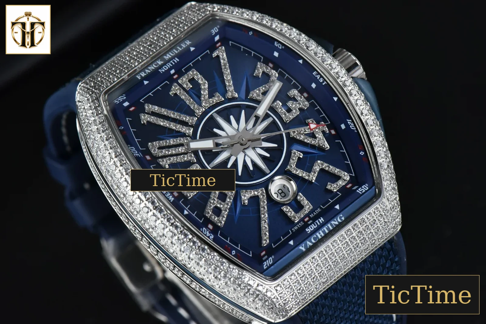 Vanguard V45 45mm ABF Diamond Blue Dial Blue Rubber Strap MIYOTA 9015 — foto 10