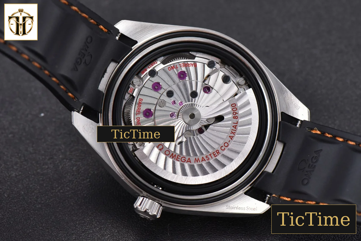 Aqua Terra 150M SeaMaster 41mm VSF White Dial Orange Hands Black Rubber Strap A8900 — foto 22