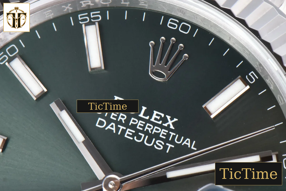 DateJust 904L Mint 126334 41mm Clean Factory Green Dial Oyster Bracelet VR3235 — foto 6
