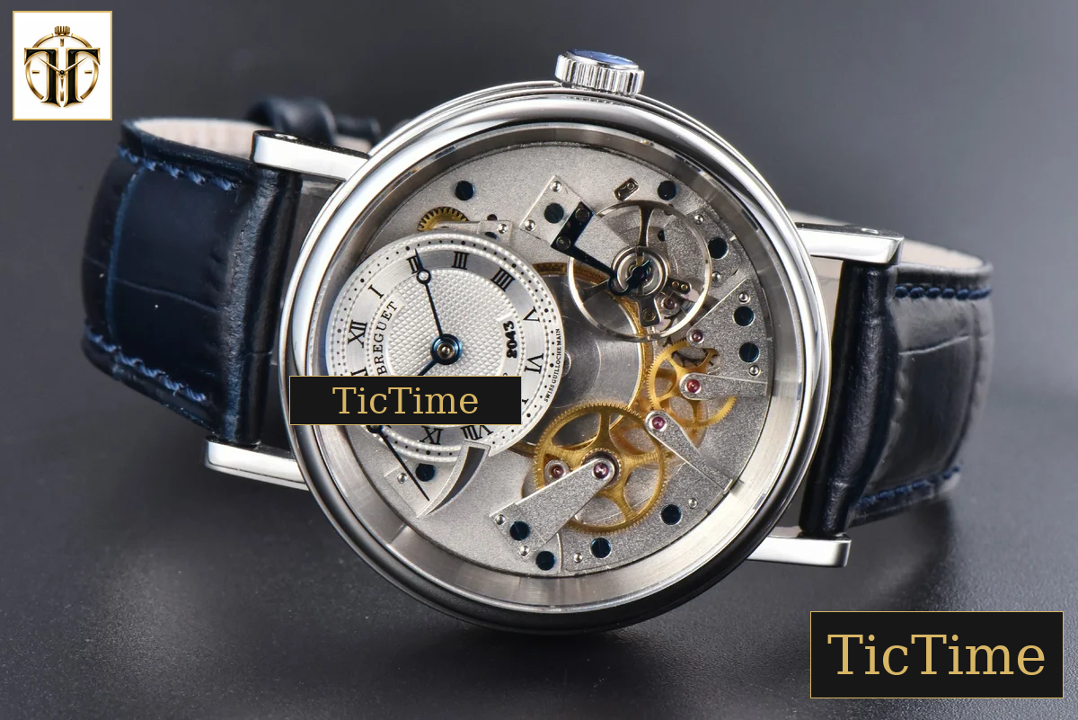 Tradition 7057BB 40mm ZF Silver Dial White Subdial Blue Leather Strap A505 — foto 11