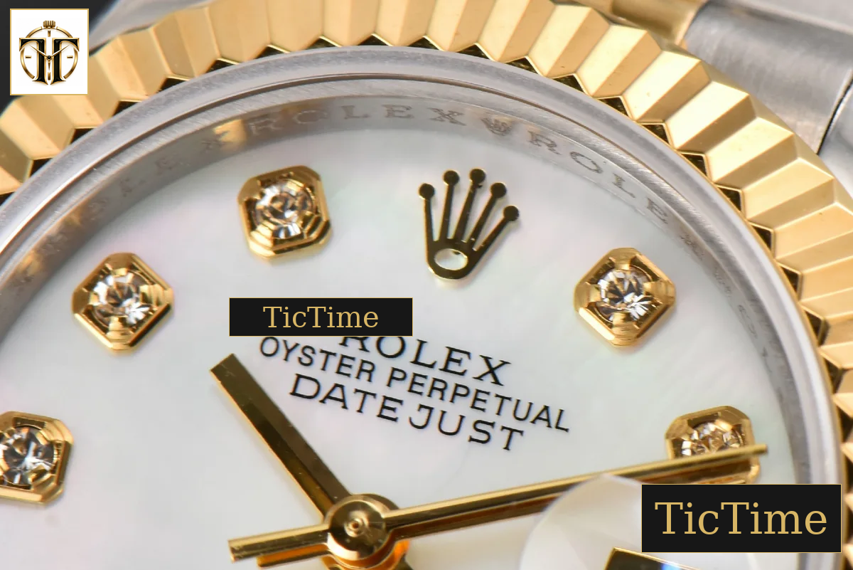 DateJust Ladies 28mm WF YG/SS MOP Dial Diamond Marker Jubilee Bracelet A2236 — foto 6