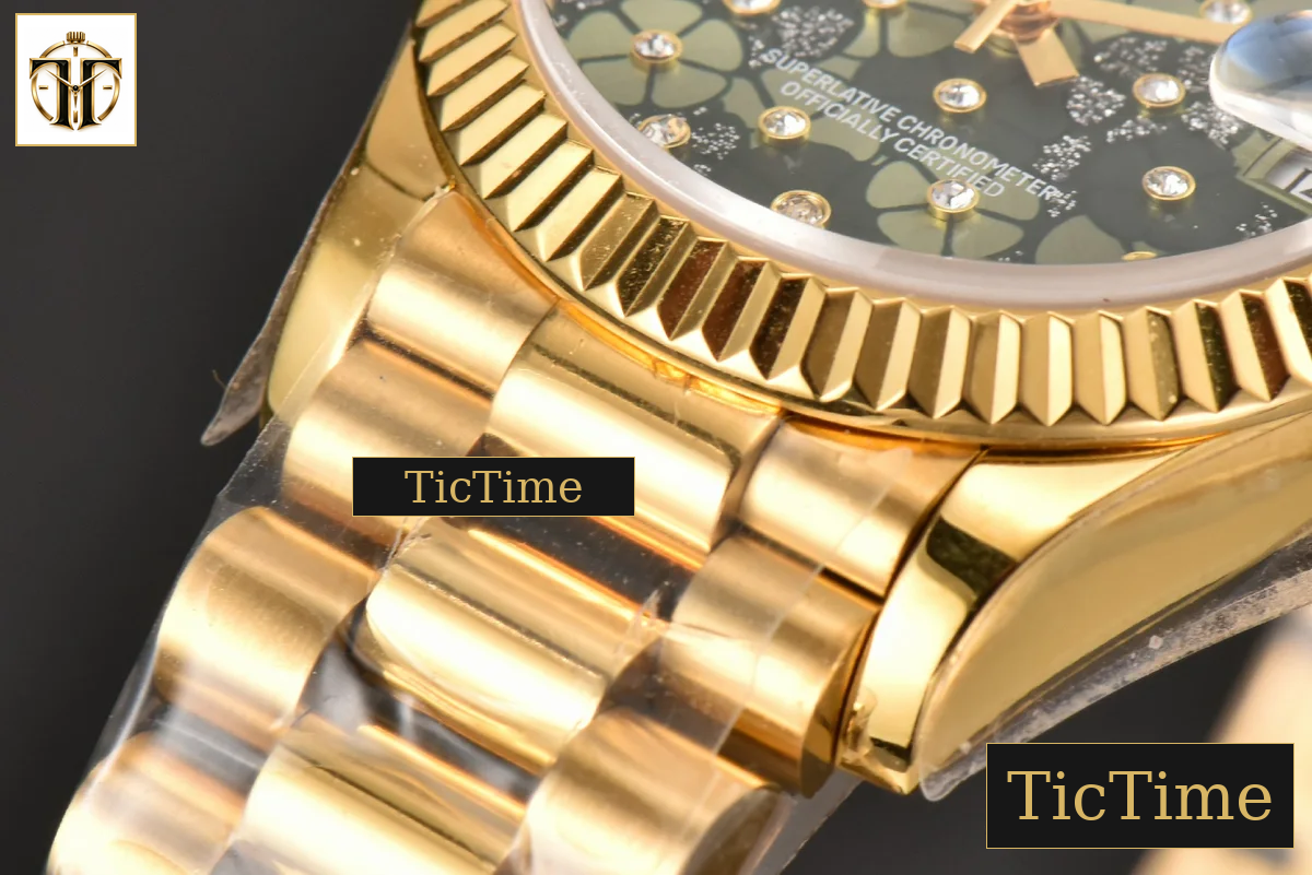 DateJust Ladies 904L 31mm WF YG Flowers Dial Oyster Bracelet A2671 — foto 10