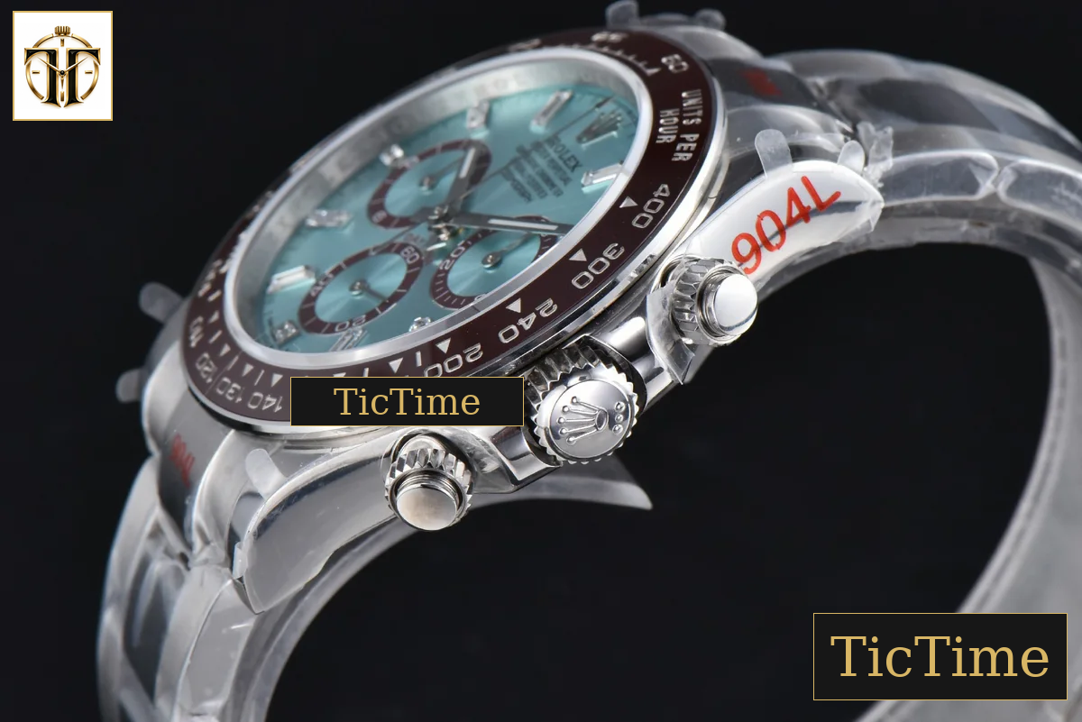 Daytona 904L 126506 40mm BPF SS Black Bezel Ice Blue Dial Diamond Marker SS Bracelet SH4131 — foto 12