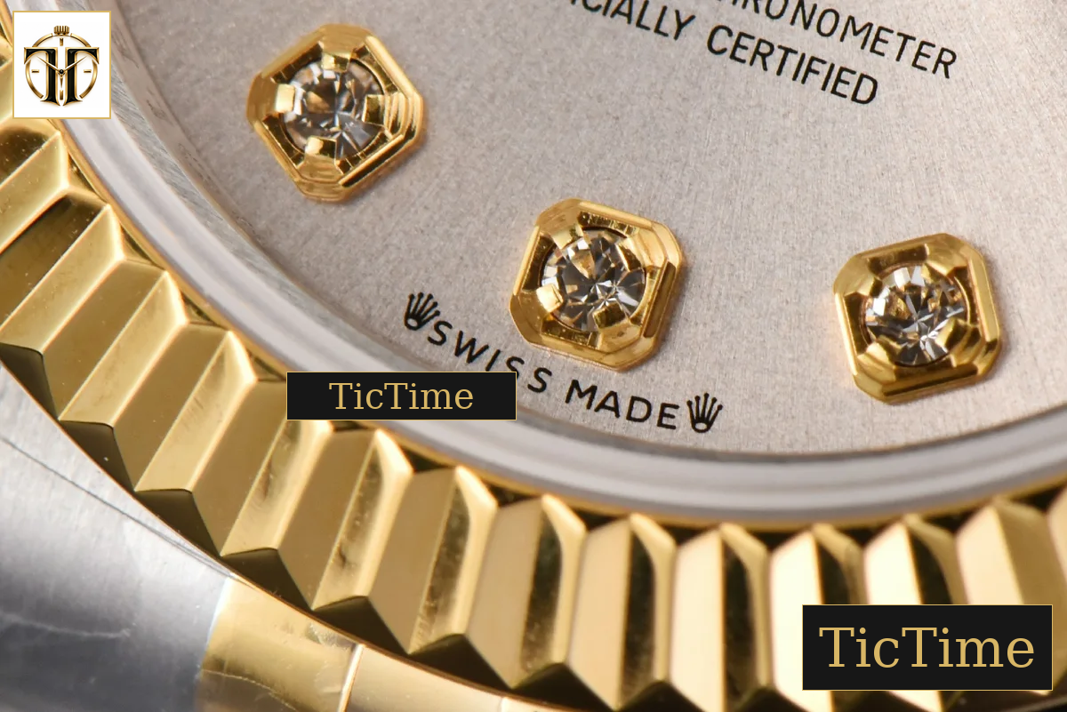 DateJust Ladies 28mm WF YG/SS Silver Dial Diamond Marker Jubilee Bracelet A2236 — foto 9