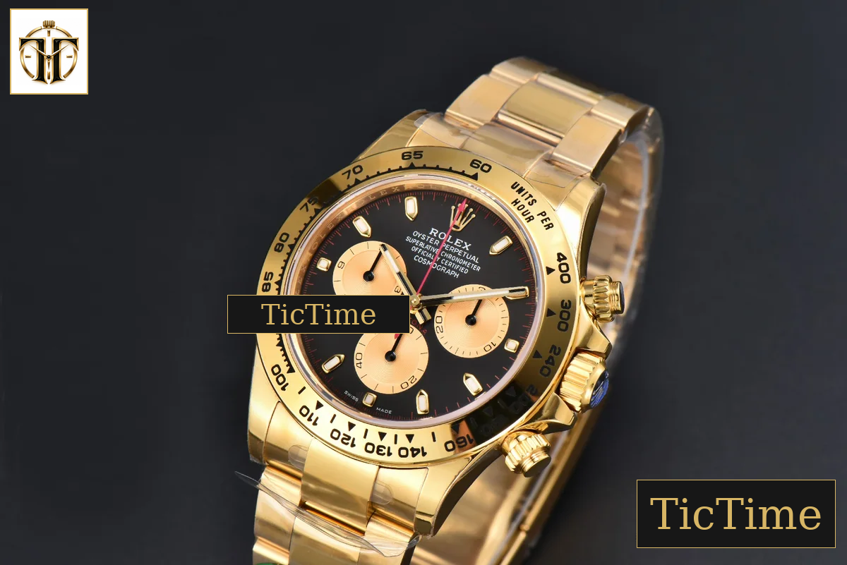 Daytona 116508 APSF YG Black/YG Dial Lume Marker Red Hand YG Bracelet SH4130 — foto 5