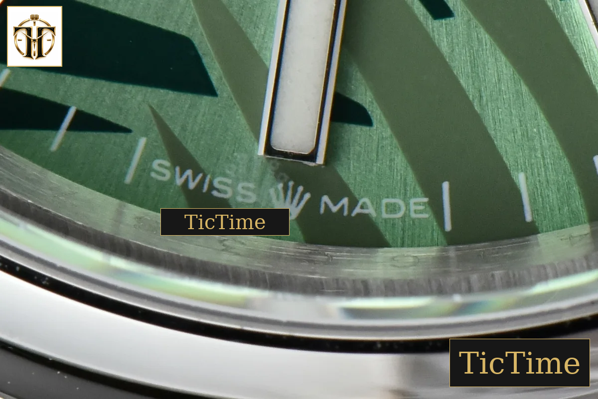 DateJust Smooth 36mm BPF Green Plam Dial Oyster Bracelet A2824 — foto 8