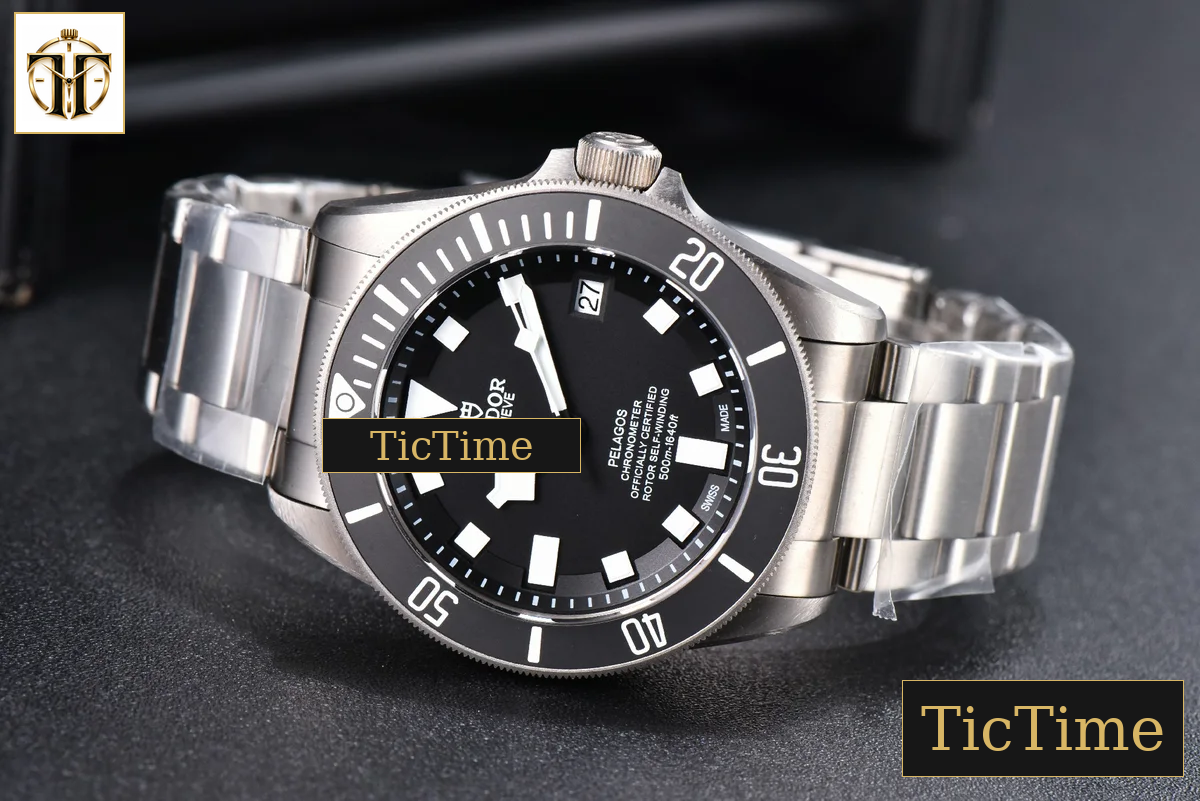 Pelagos 42mm ZF Black Gray Titanium Bracelet A2824 — foto 12