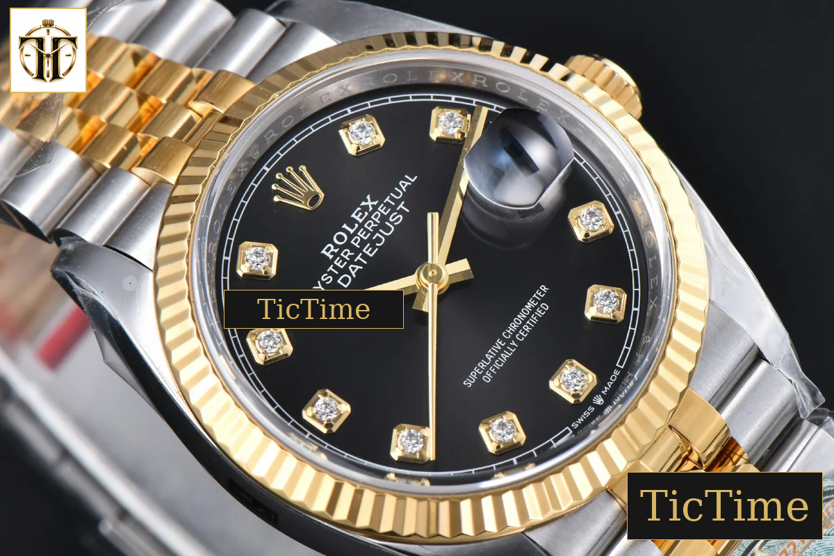 DateJust 126333 36mm Clean Factory YG/SS Black Dial Diamond Marker YG/SS Jubilee Bracelet VR3235 — foto 12