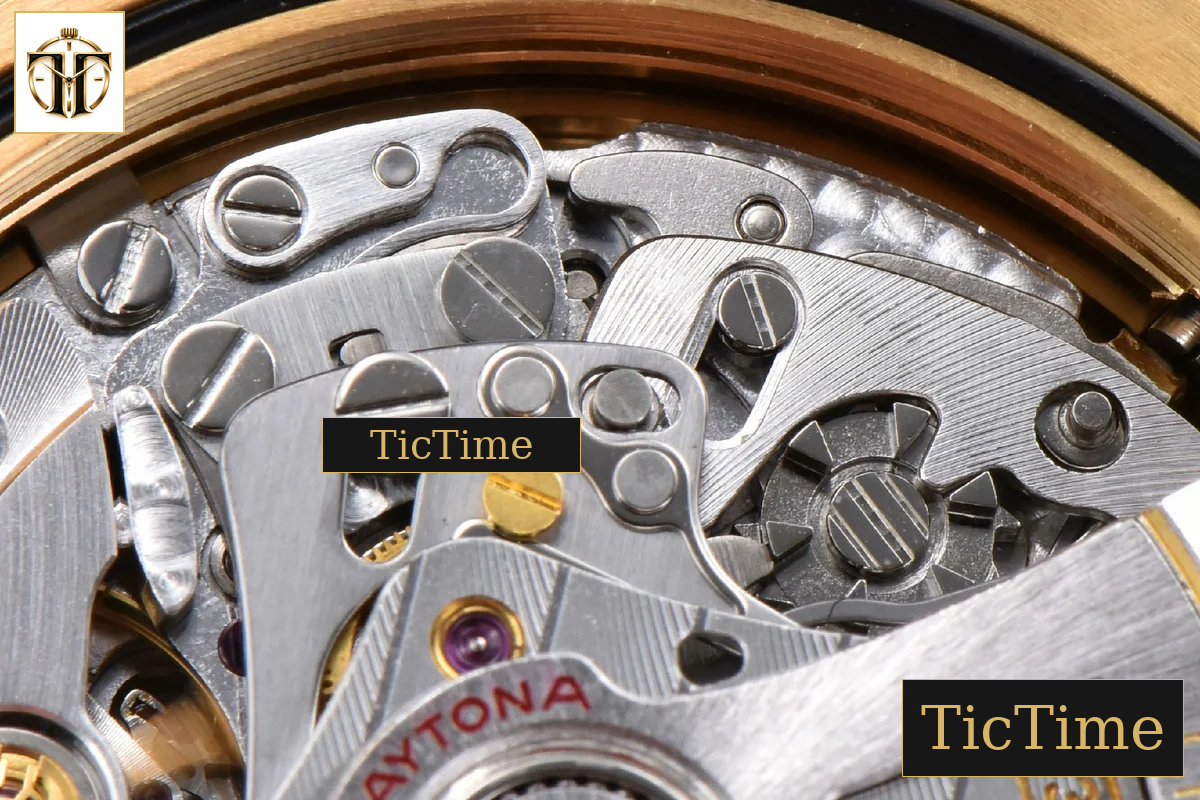 Daytona Oyster Cosmograph 126518 40mm Clean Factory YG Black Dial YG Subdial Black Oysterflex Strap DD431 — foto 24