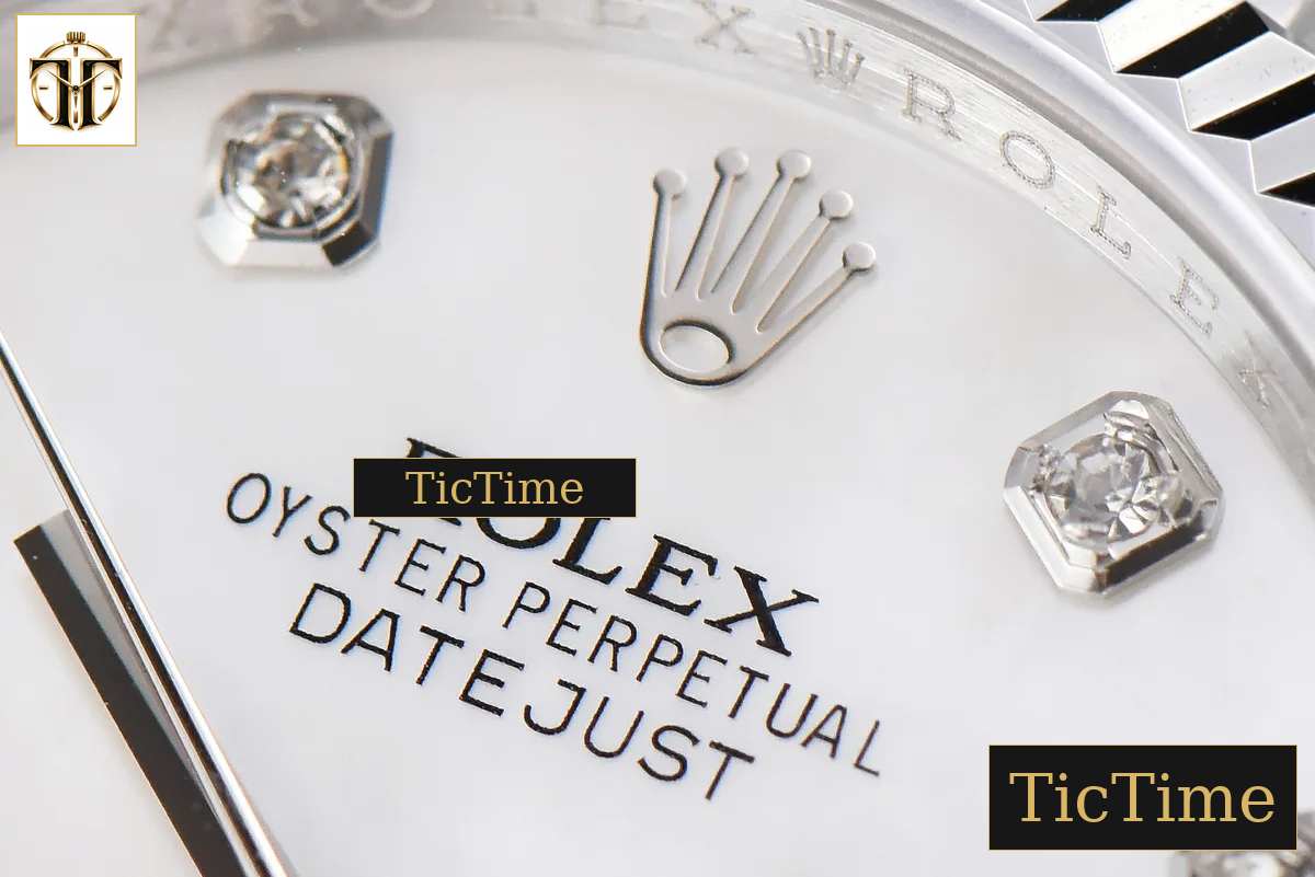 DateJust 36mm GMF SS Smooth Bezel White MOP Dial Diamond Marker Oyster Bracelet VR3235 — foto 6