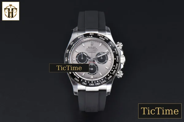 Foto frontal — Daytona 904L 126519 40mm Clean Factory Gray Dial Black Bezel Oysterflex Strap DD4131
