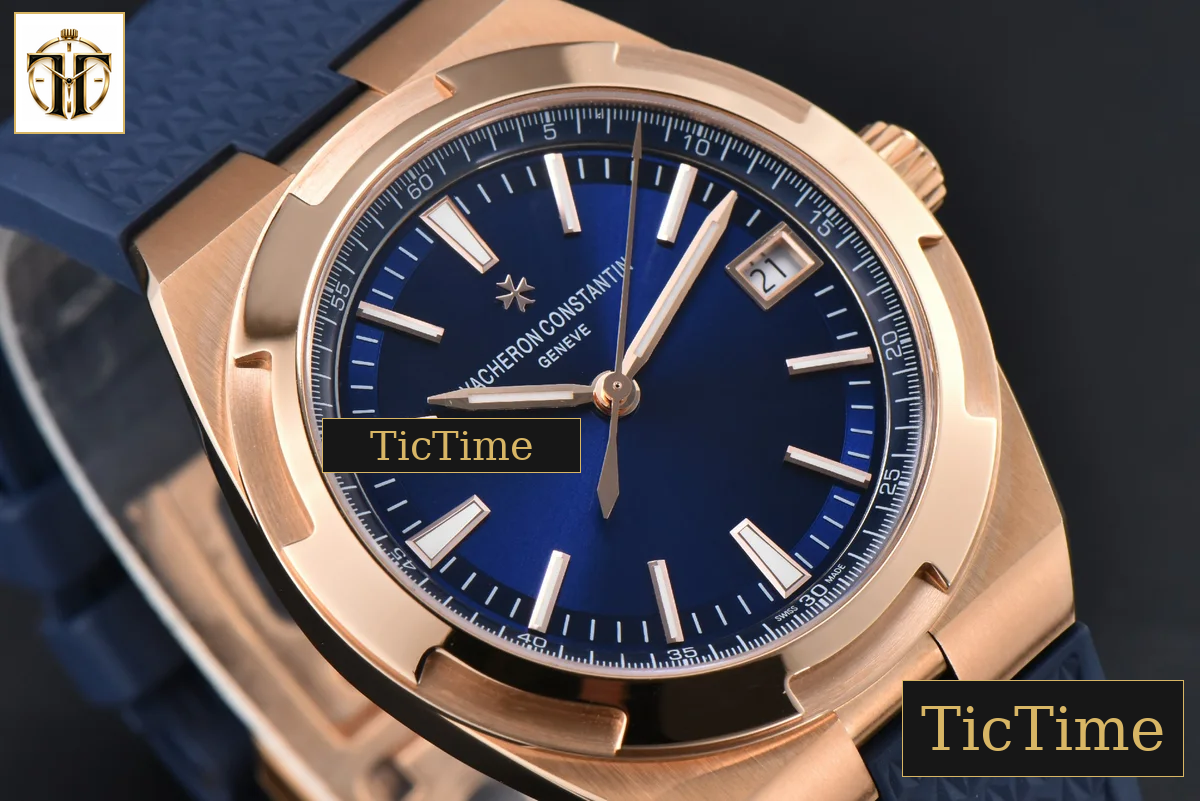 Overseas 4500V 41mm PPF RG Blue Dial Blue Rubber Strap A5100 — foto 10