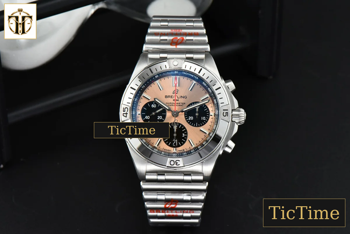 Chronomat B01 42mm GF RG/Black Dial SS Bracelet 7750 — foto 4