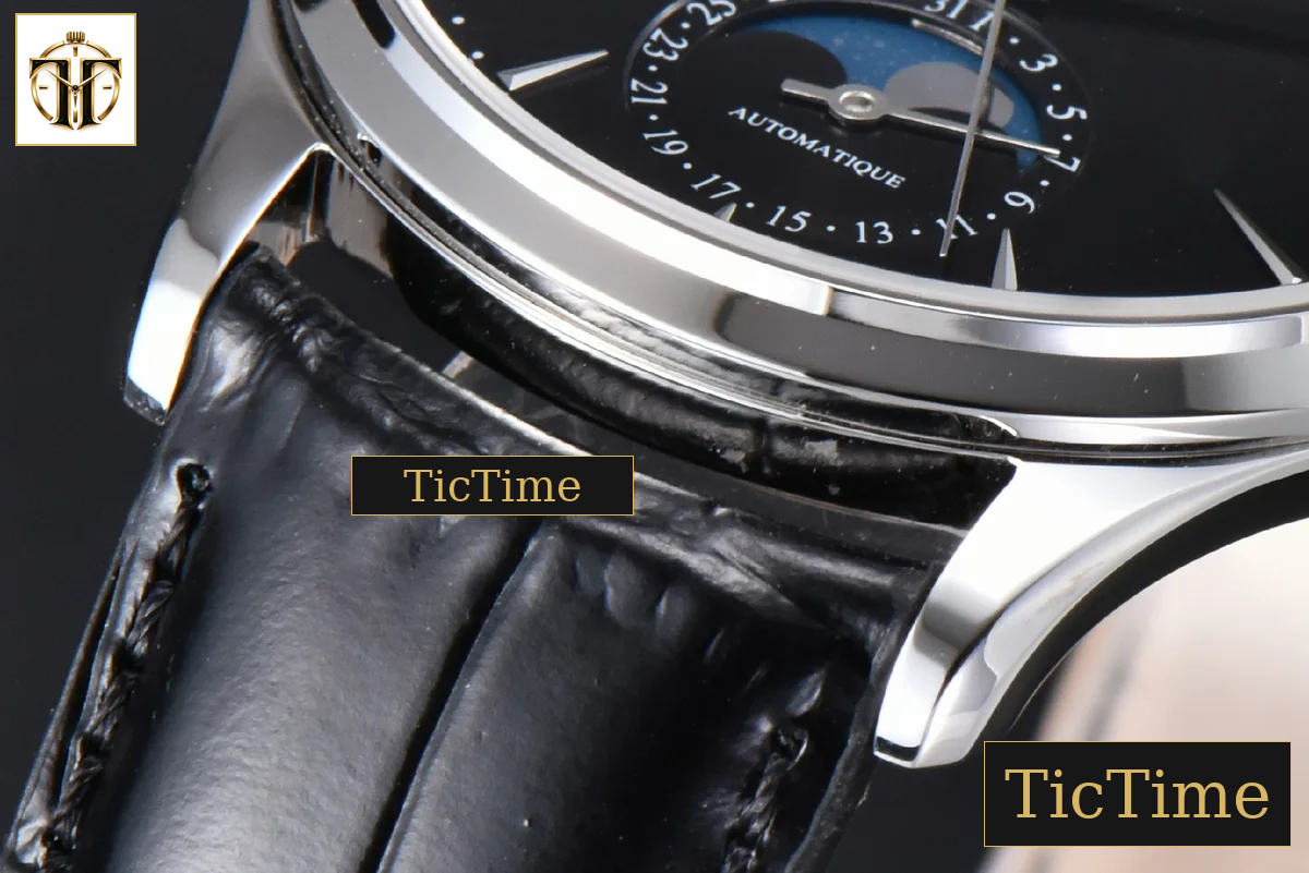 Master Ultra Thin Moonphase 1368420 39mm APSF Black Dial Leather Strap SA925 — foto 9