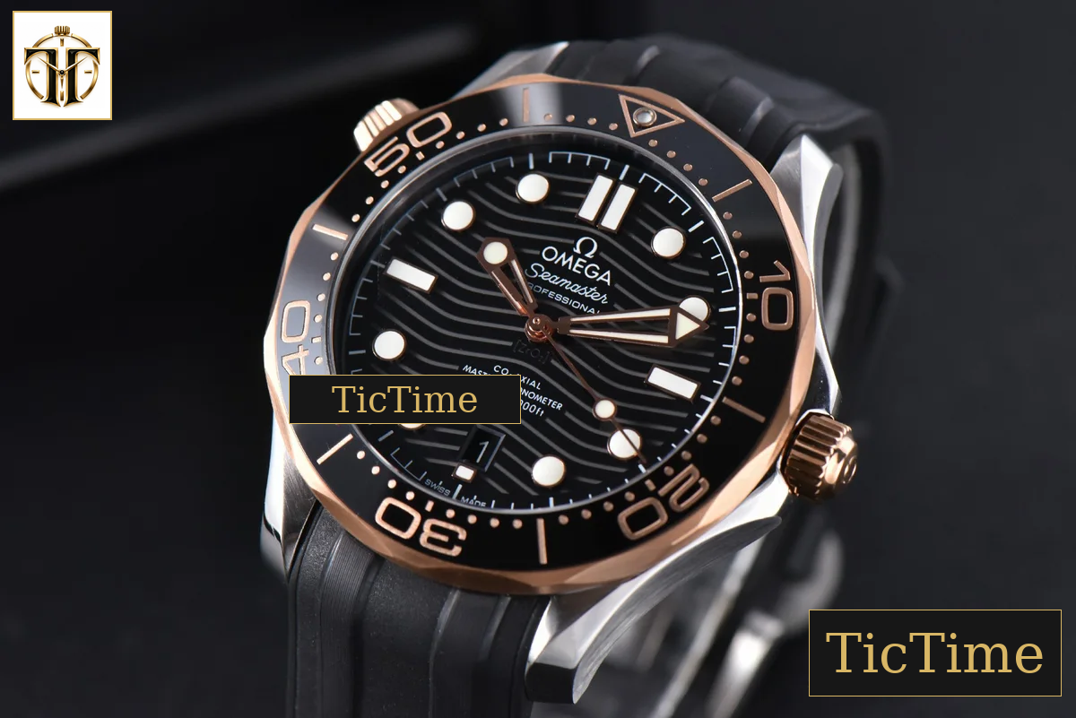Seamaster Diver 42mm VSF RG/SS 300M Black Dial Rubber Strap A8800 — foto 4