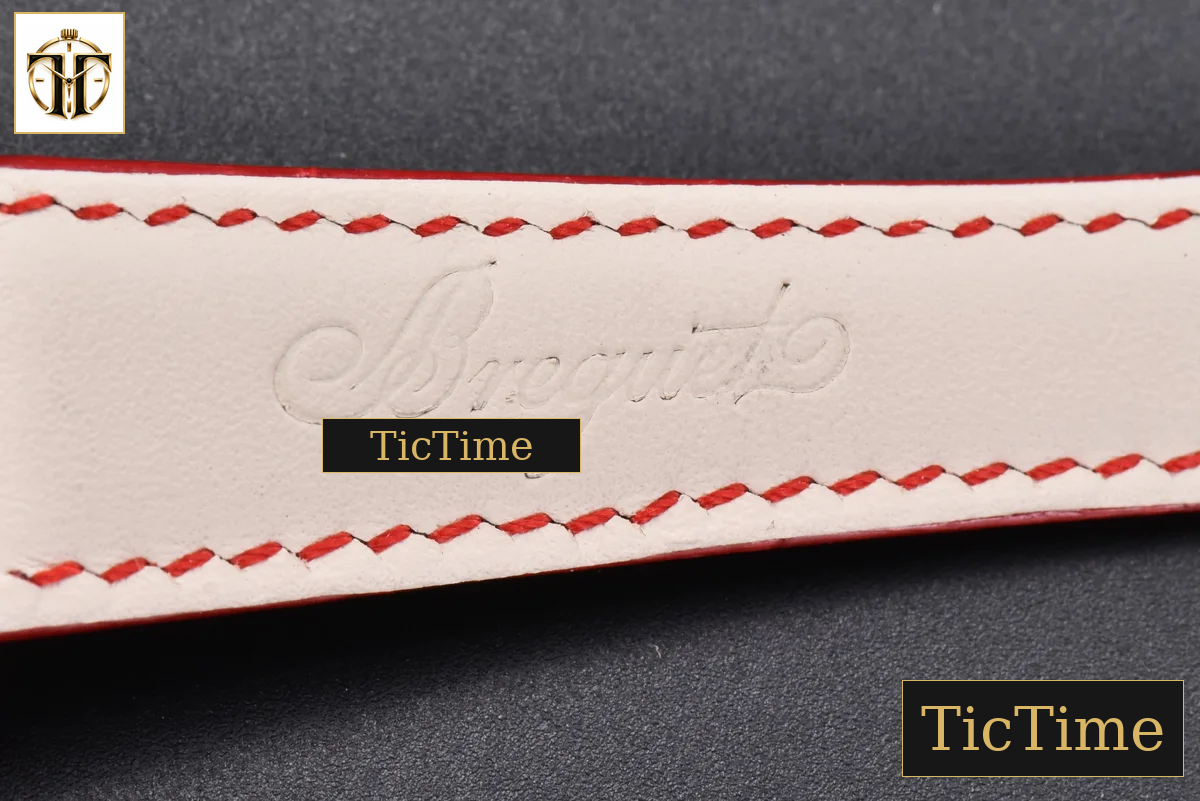 Tradition 7038BB 40mm ZF Diamond White Dial Red Leather Strap A505 — foto 18