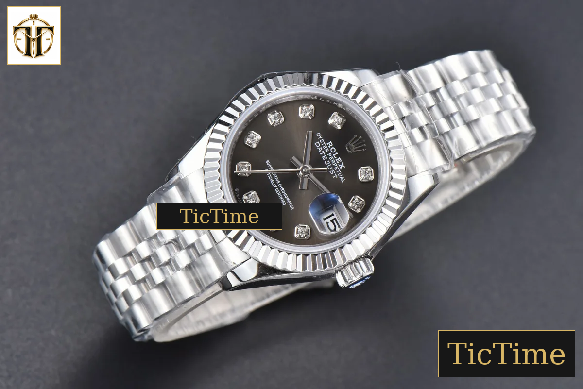 DateJust 31mm WF Gray Dial Diamond Marker Jubilee Bracelet A2671 — foto 3