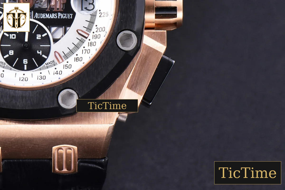 Royal Oak Offshore Ruben Barrichello II 44mm JF RG White Skeleton Dial Black Leather Strap V2 A3126 — foto 21