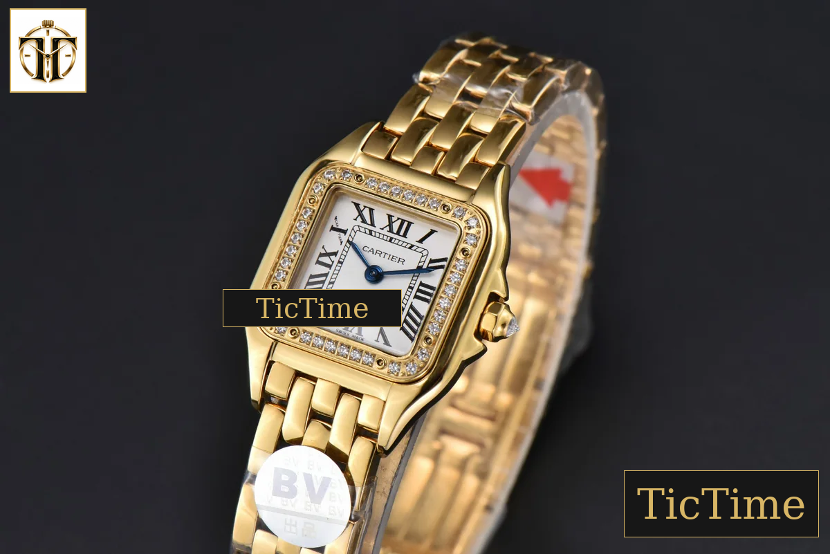 Panthère Secrete Ladies 22mm BVF YG White Dial Diamond Bezel YG Bracelet Ronda Quartz — foto 5