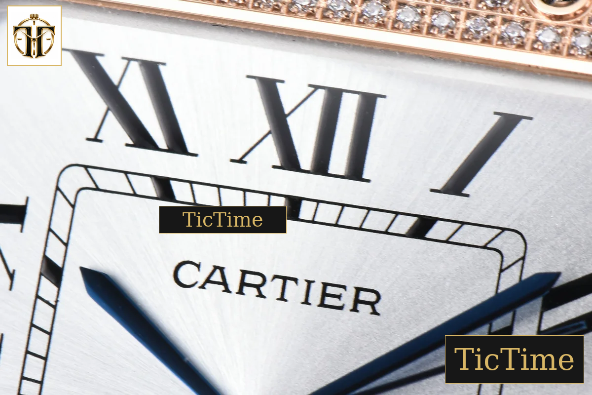 Santos de Cartier XL 40mm AF SS White Dial RG Diamond Bezel Black Rubber Strap Miyota 9015 — foto 4