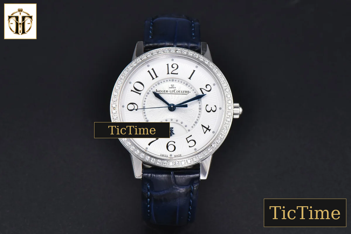 Rendez-Vous Night & Day 34mm APSF Diamond White Textured Dial Blue Leather Strap A898 — foto 3