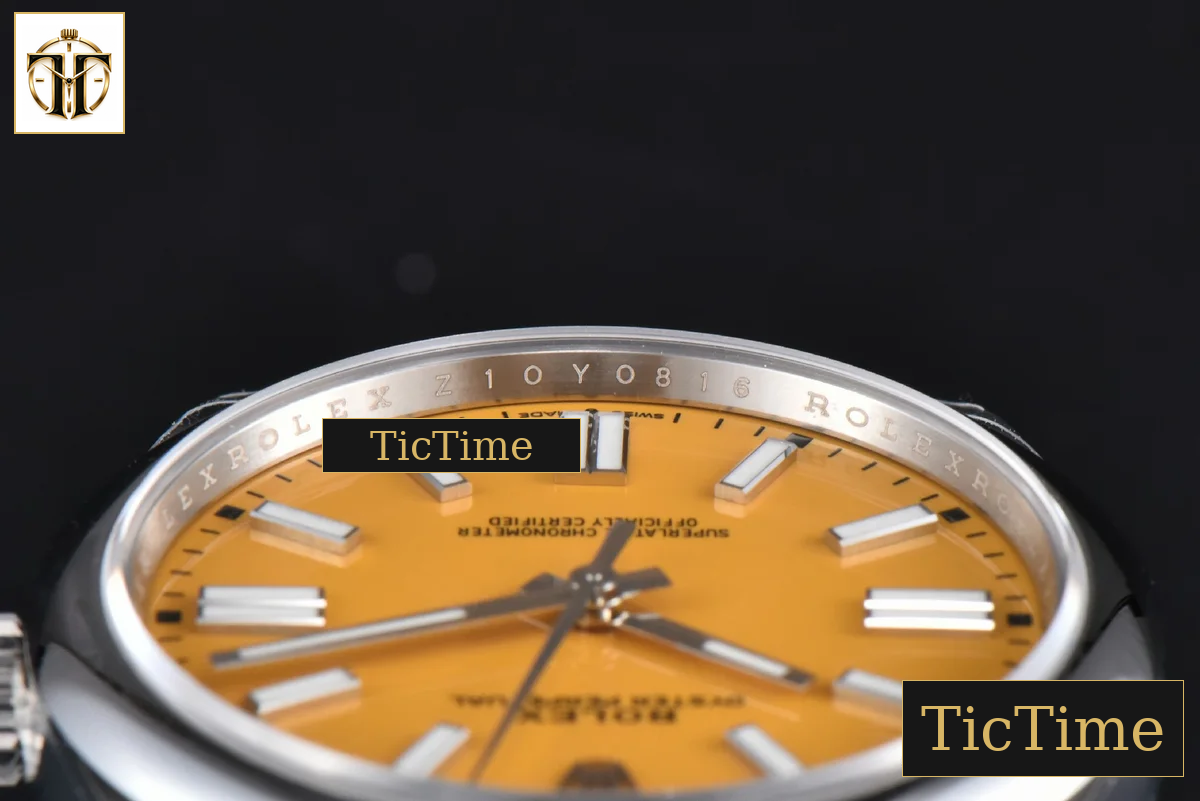 Oyster Perpetual 904L 124300 41mm VSF Yellow Dial Oyster Bracelet VS3235 — foto 11
