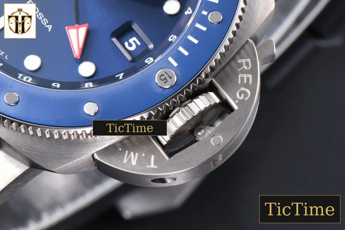 Submersible GMT Luna Rossa Ti PAM1507 42mm VSF Blue Dial Gummy Strap P900 — foto 10