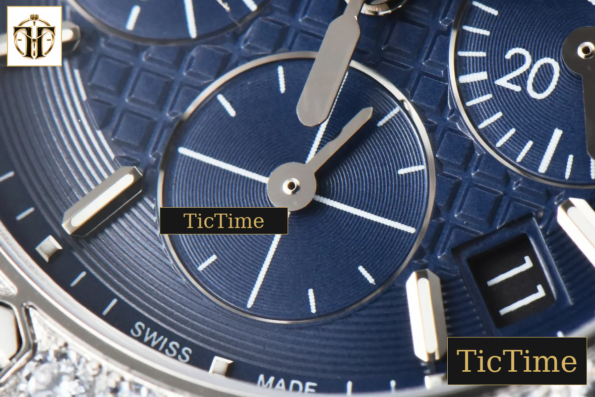 Offshore Ladies 26231ST 37mm RXWF Diamond Blue Dial Blue Subdial Blue Rubber Strap Quartz — foto 8