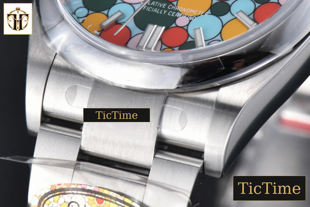 Oyster Perpetual 904L 126000 36mm Clean Factory Tiffany Blue Celebration Ballon Dial SS Bracelet VR3230 — foto 9