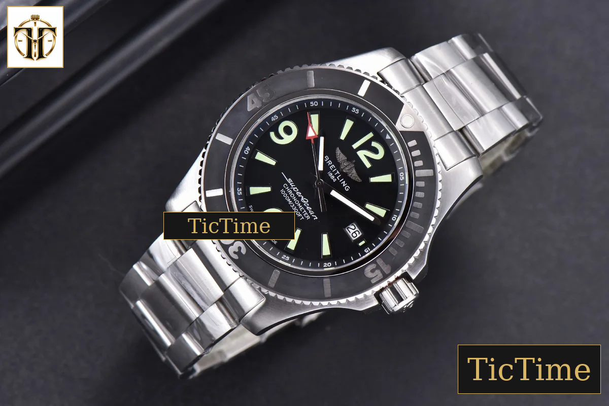 Superocean Automatic 44mm TF Black Dial SS Bracelet A2824 — foto 4