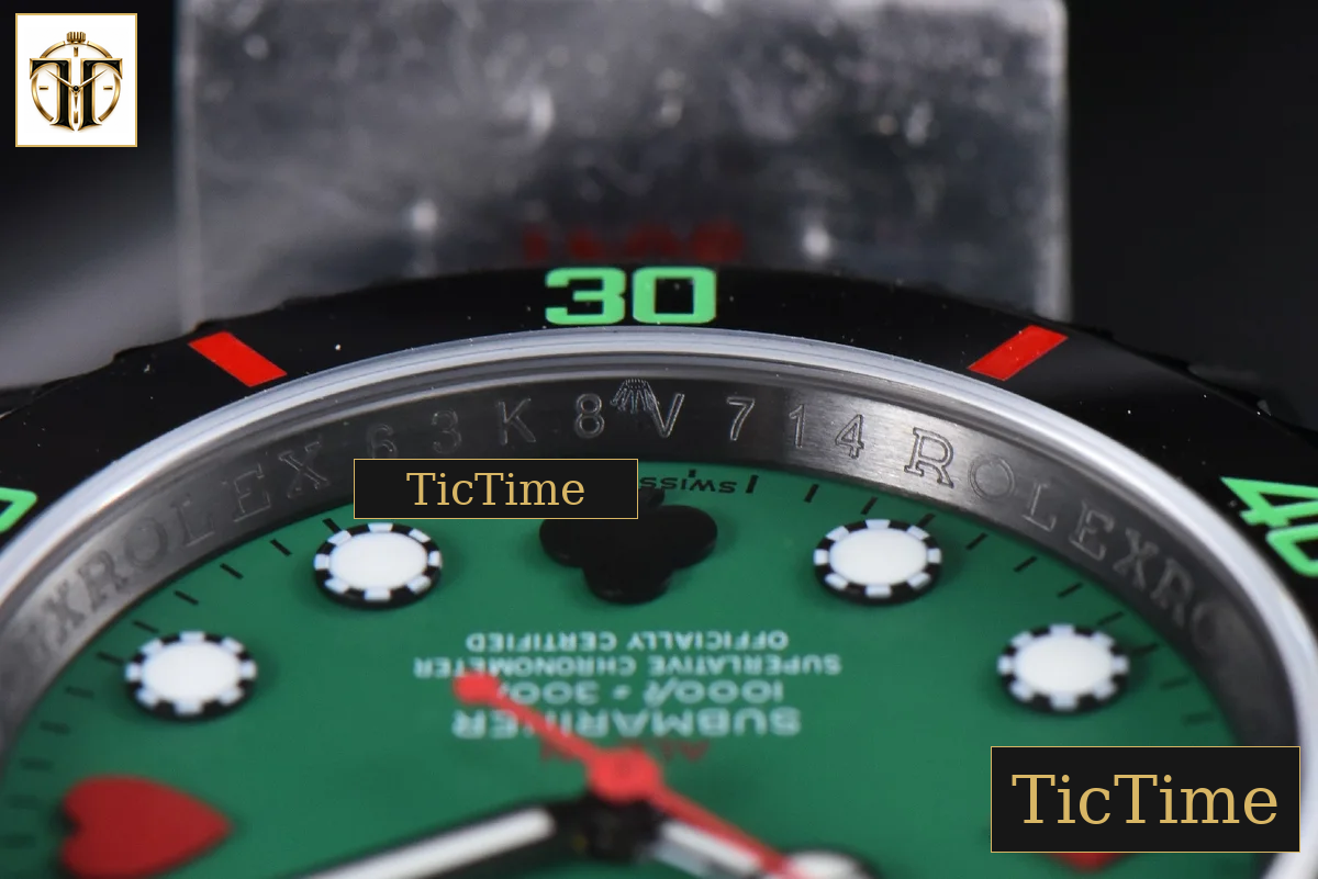 Blaken Submariner LN 116610 IPKF Green Dial PVD Bracelet A2836 — foto 26