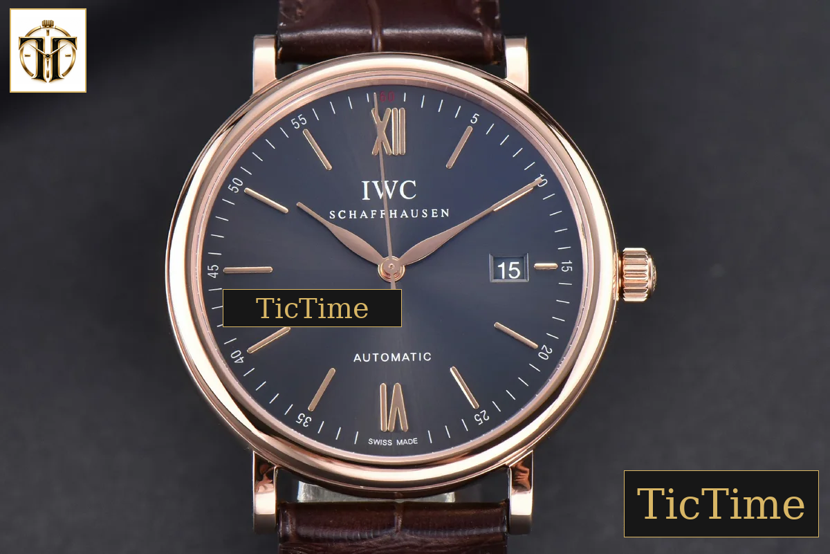 Portofino ‘150 Years’ 40mm V7F RG Gray Dial RG Markers Brown Leather Strap / A2892 — foto 3