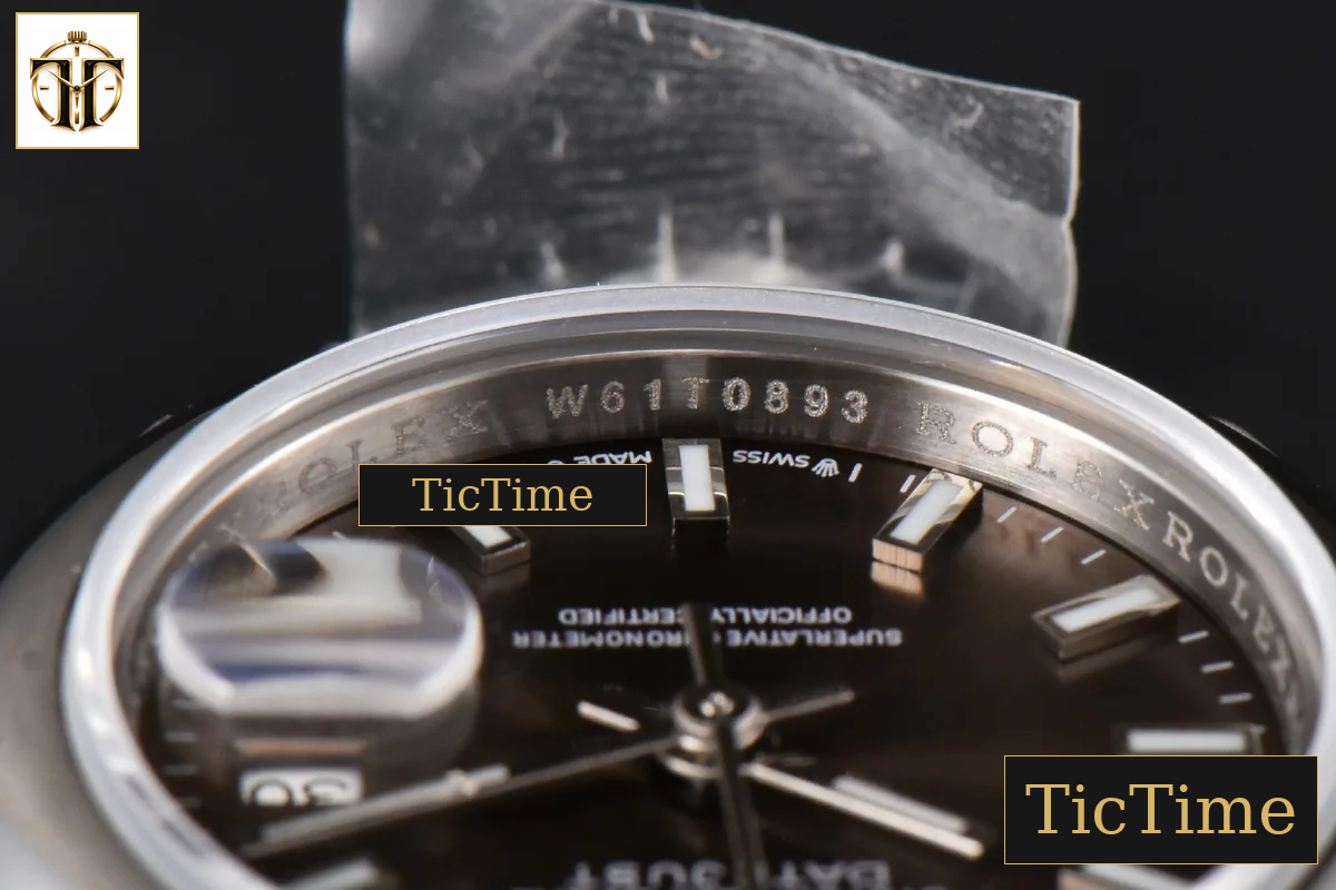 DateJust Ladies Smooth Bezel 28mm WF Gray Dial Jubilee Bracelet A2236 — foto 16
